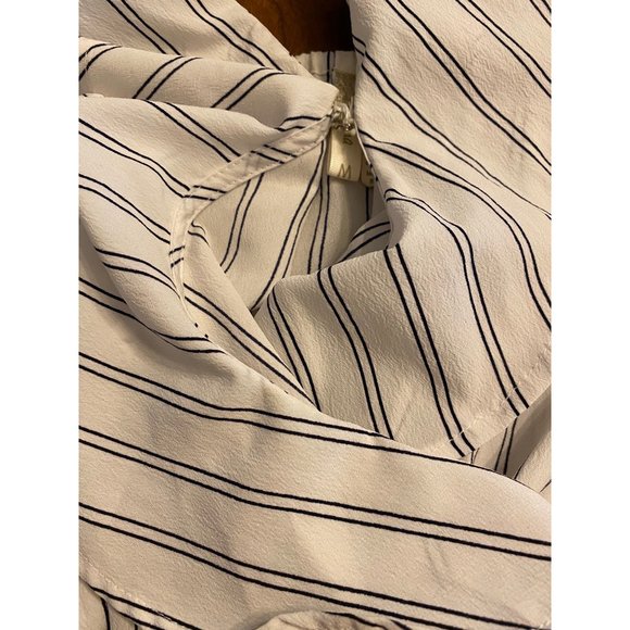 Japna White Striped Tank Shirt Women's Medium - Picture 12 of 14